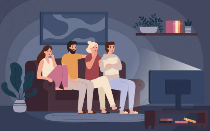 Friends watching a stream together
